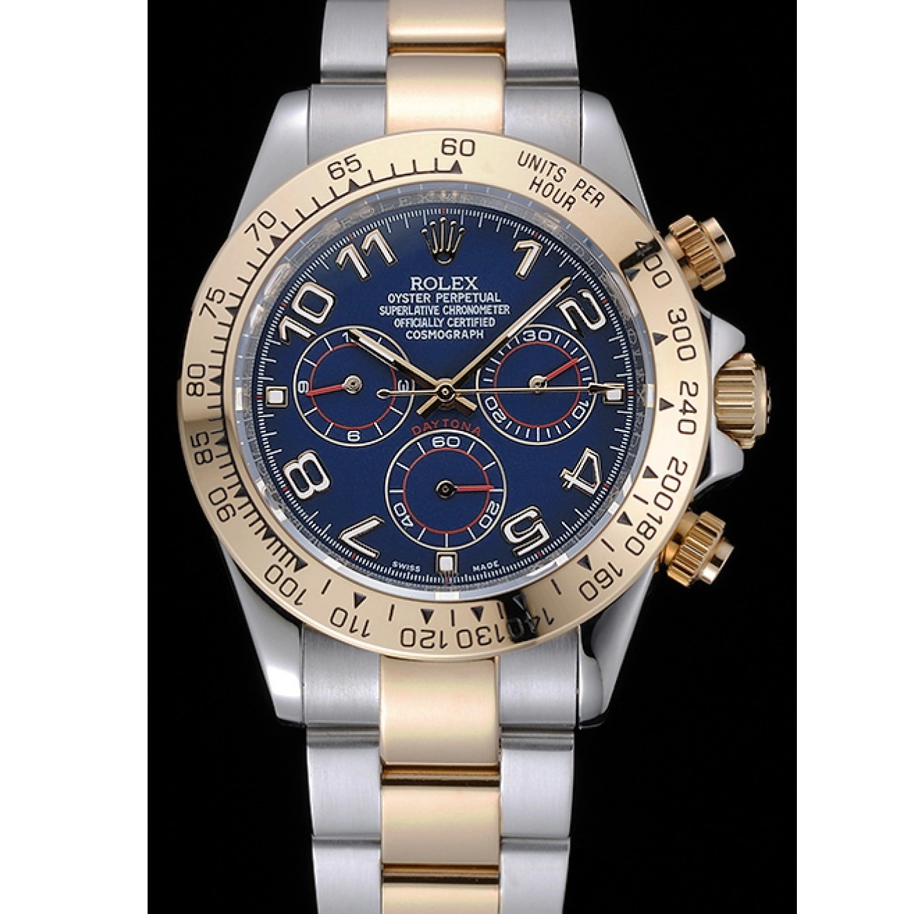 AAA Replica Watches Steel Tone Cosmograph Rolex 1454246 Blue Stainless Dial Bracelet Two Daytona 0710